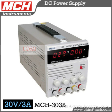 90W 30V 3A Continuously Variable Single Channel Output Linear Digital DC Power Supply, Digital DC Power Supply with CE & RoHS (MCH-303B)